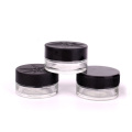 60g round empty glass container with childproof lid glass cosmetic packing jar